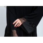 Black Muslim Fashion Dress – Black _ L